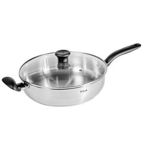 T-Fal -  Simply Cook 5.5qt Stainless Steel Saute Pan  Silver